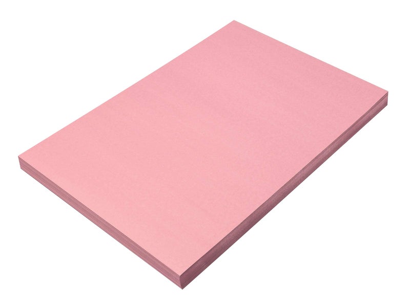 Prang (Formerly SunWorks) Construction Paper, Pink, 12" x 18", 100 Sheets - Image 1